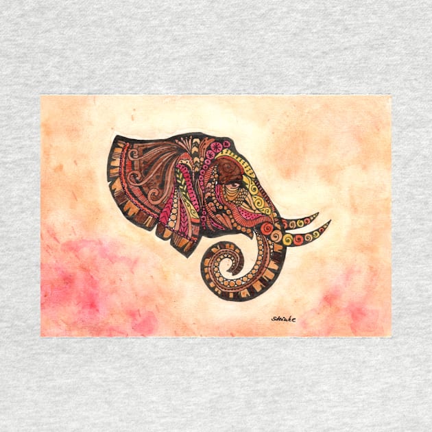 Mandala elephant variant 2 by Kunst und Kreatives